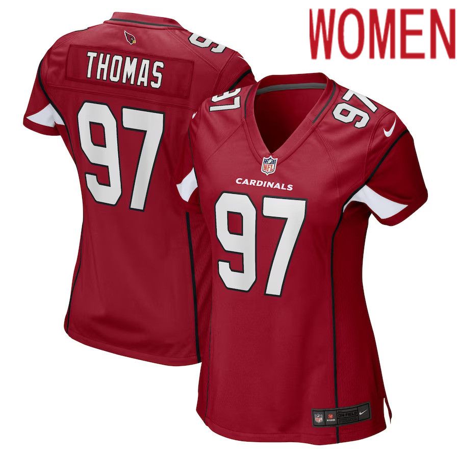 Women Arizona Cardinals 97 Cameron Thomas Nike Cardinal Game Player NFL Jersey